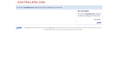 Desktop Screenshot of coxtrailers.com