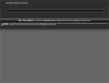 Tablet Screenshot of coxtrailers.com